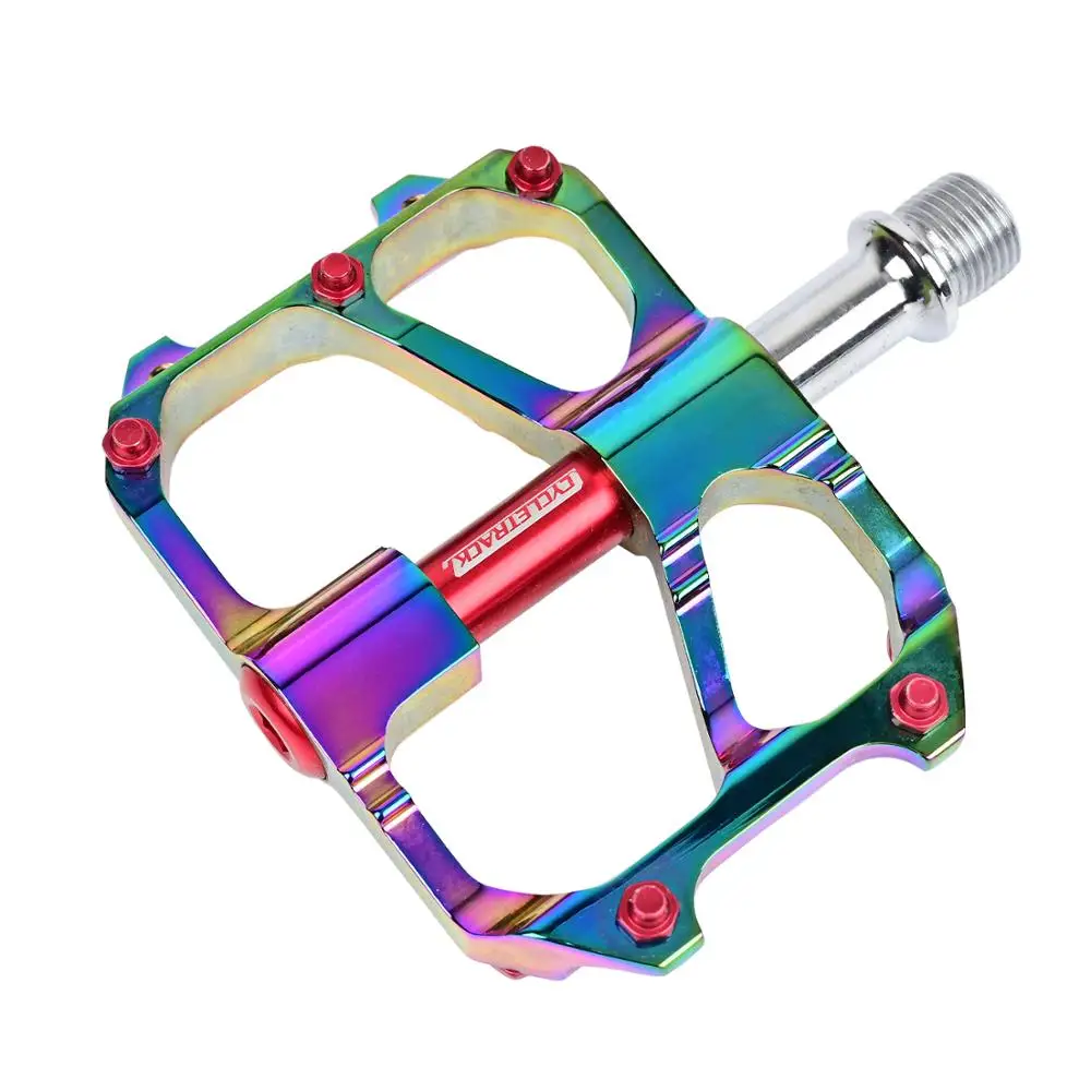 Ultralight Rainbow MTB DH XC Bike Pedal Full CNC Anti-Slip 3 Bearing Aluminum Pedals BMX Mountain Bike Colorful Platform Pedal