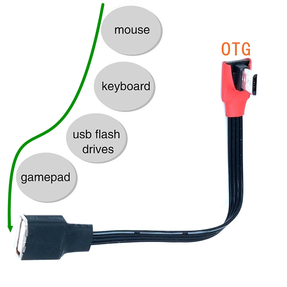 OTG data cable general Huawei mobile phone to U disk connection cable Android micro USB to OTG adapter