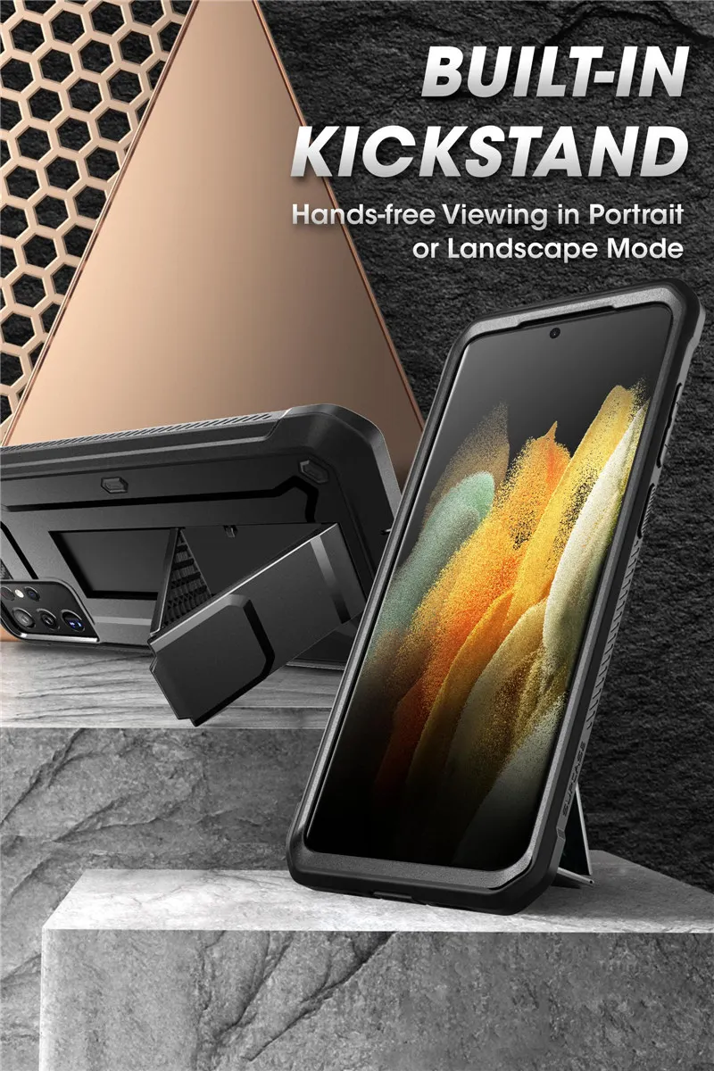 SUPCASE For Samsung Galaxy S21 Ultra Case (2021 Release) 6.8" UB Pro Full-Body Holster Cover WITHOUT Built-in Screen Protector