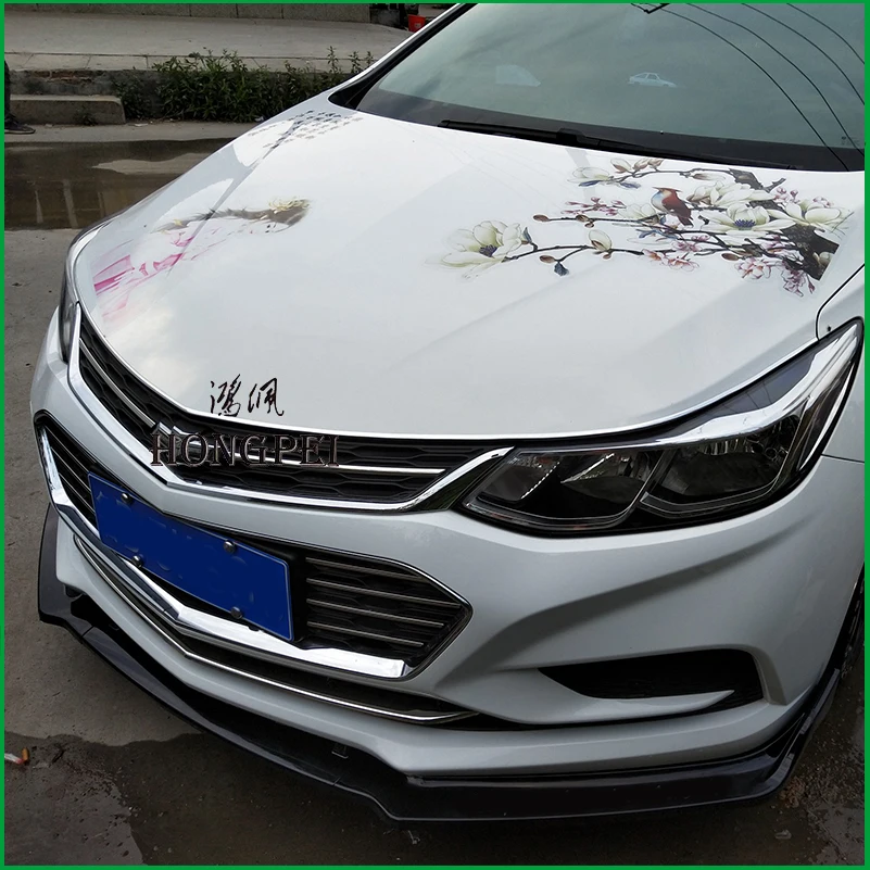 For Chevrolet Cruze 2016 2017 Front Bumper Lip Lower Bumper Diffuser Protector Plate Spoiler Body Kit Cover Trim Car Styling