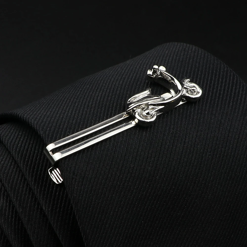 2022 Gold Silver Color Chrome Stainless Tie Clips Ax Car Shovel Metal Tie Clip F or Men Tie Bar Necktie Clips Pin Jewelry Decor