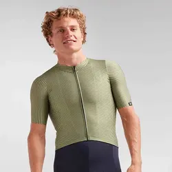 mtb Jersey  Green 2021 Summer short sleeve Cycling Jersey Pro race short sleeve jersey with Surf-MESH Fabric