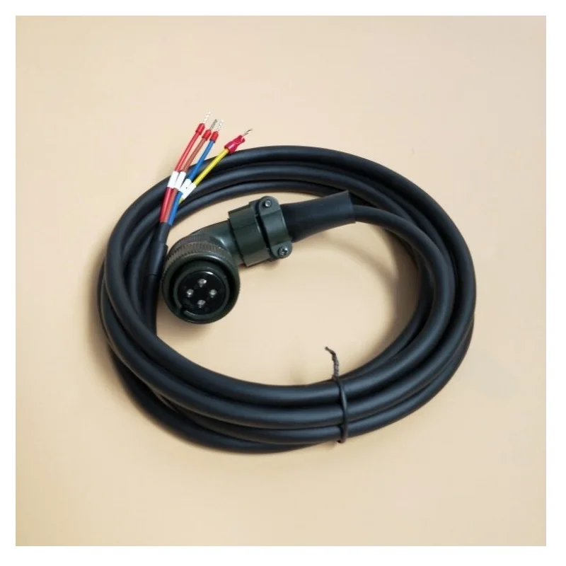 SGMGH-13ACA61 Yaskawa Servo Motor Power Cable 1KW 3.8KW High-power 4-core Power Line