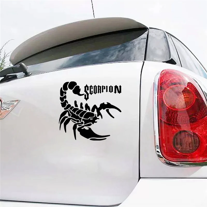 CS-1311#15*14.2cm Scorpion funny waterproof car sticker vinyl decal white/black for auto car stickers styling