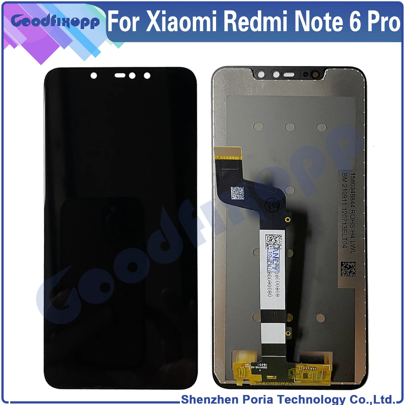 

ЖК-дисплей и дигитайзер сенсорного экрана в сборе для Xiaomi Redmi Note 6 Pro