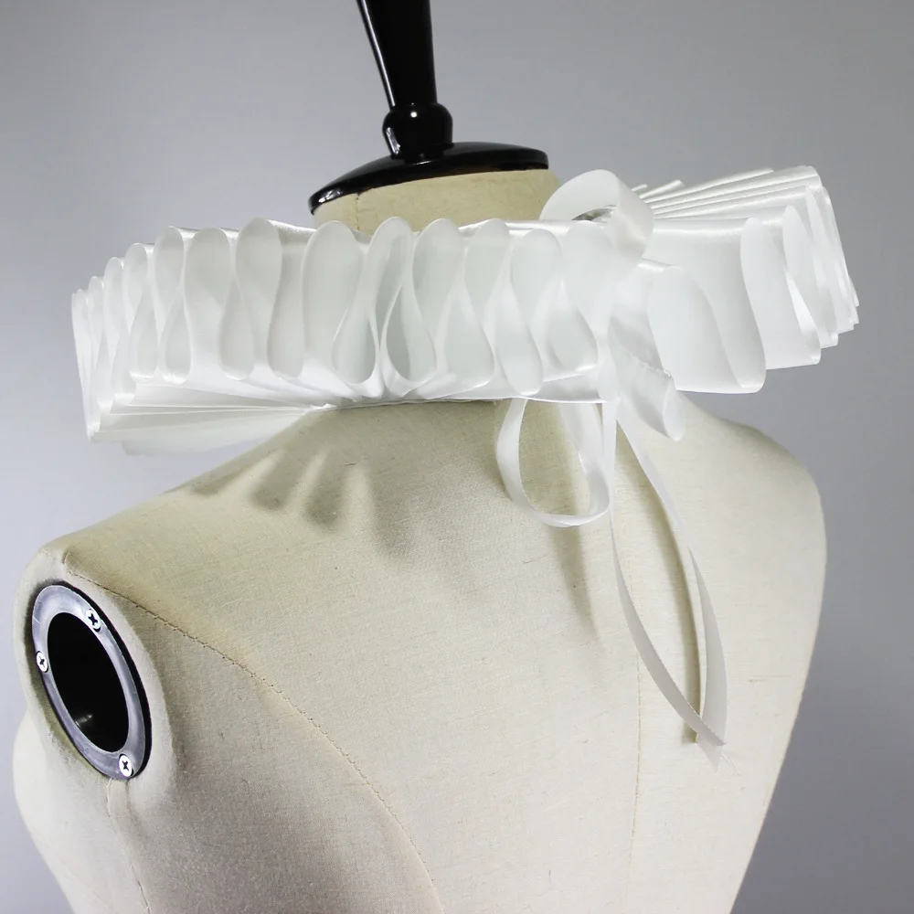 Classic Handmade Ruff Fake Collar Drama Stage Shape Wedding Photo Photography Props Clown Collar