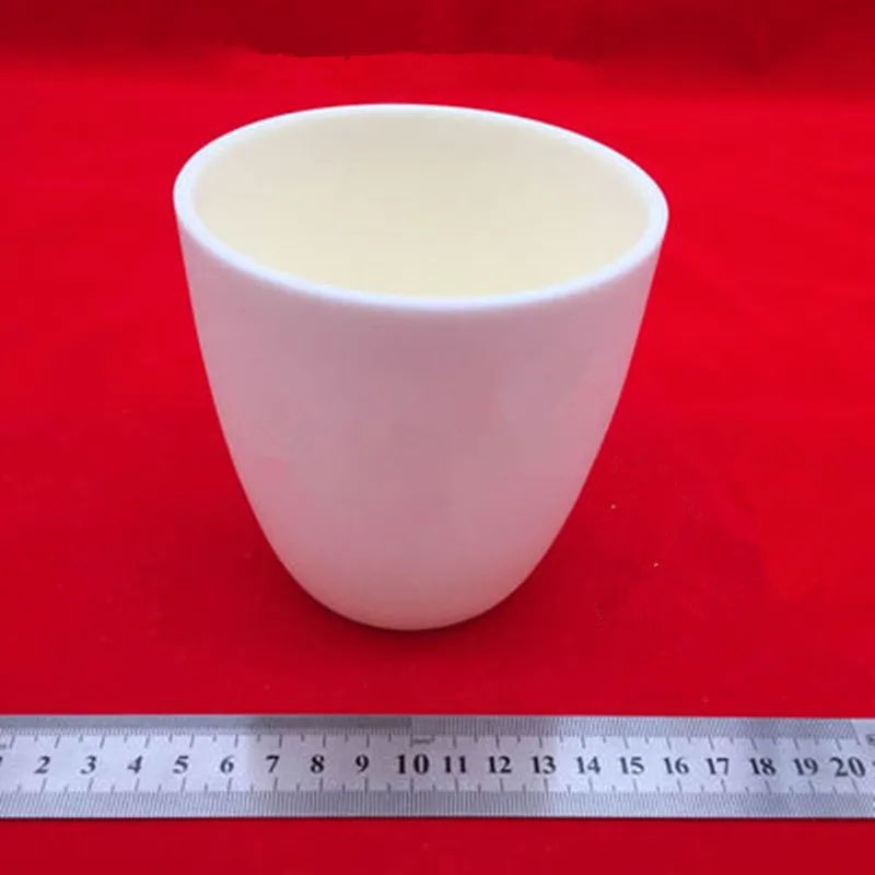 

Upper dia108x108mm 500ml capacity arc-shaped corundum crucible 99% pure alumina crucible ceramic