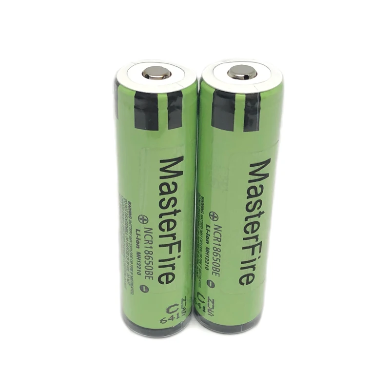MasterFire оригинальная защищенная литиевая аккумуляторная батарея NCR18650BE 3200 мАч 3,7 В 18650 с печатной платой для аккумуляторов фонариков