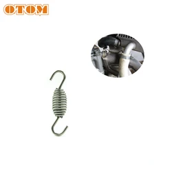 OTOM Motorcycle Exhaust Springs Exhaust Pipe Muffler Mounting Spring Hooks Link Pipes Stainless Steel For KTM Husqvarna YZF CRF