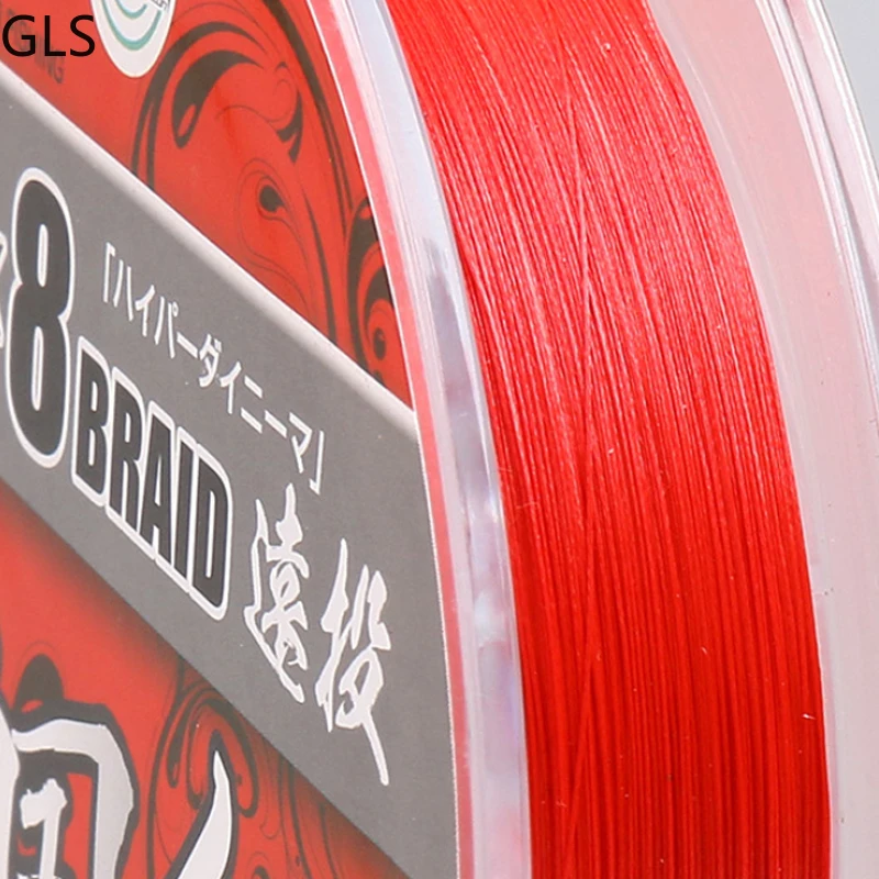 Línea Trenzada PE 8 Hebras Roja Sin Decoloración para Pesca de Carpa - imagen 3