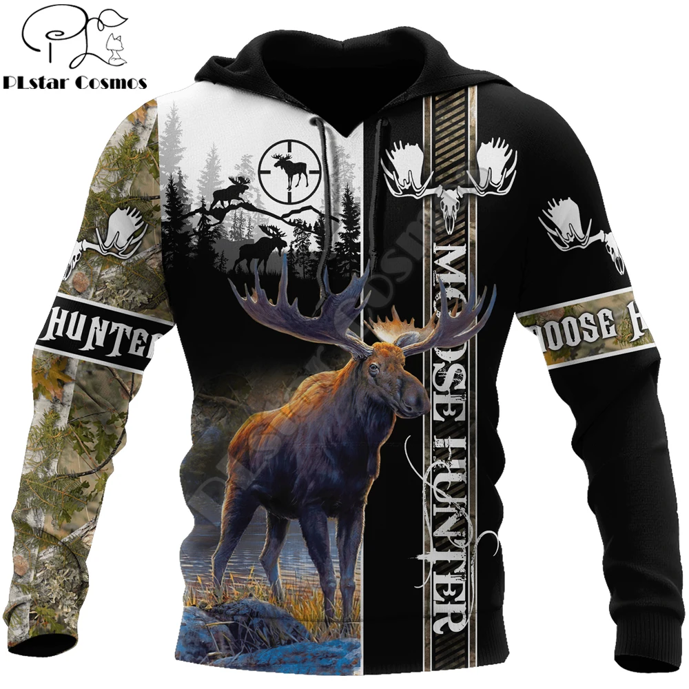 

Beautiful Moose Hunting 3D Printed Hoodie Animal Men Sweatshirt Unisex Streetwear Zip Pullover Casual Jacket Tracksuits KJ0247