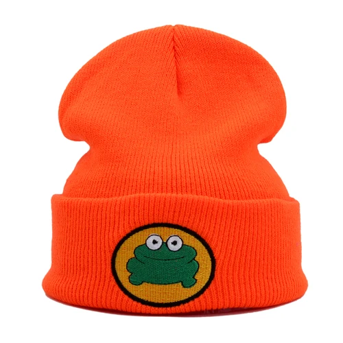 Lindo cosplay dibujos animados TV Parappa el rapero rana gorros de punto Unisex