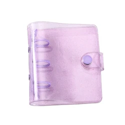 Mini Girls Binder Notebook Cover Photo Card Organizer diario Agenda Clear Planner Bullet Cover School Stationery