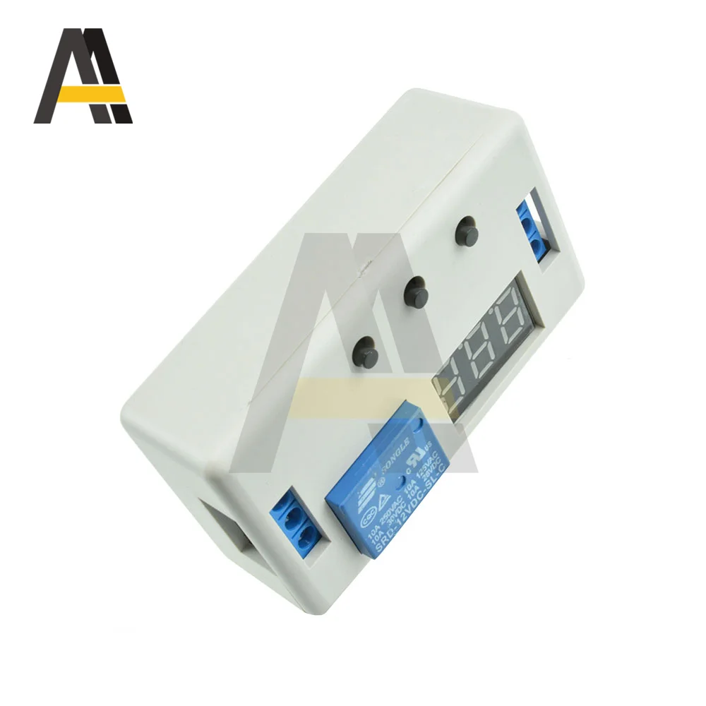 DC 12V Digital Time Delay Relay 3 LED Digits Trigger Cycle Timer Delay Switch Circuit Board Adjustable Timing Control Module