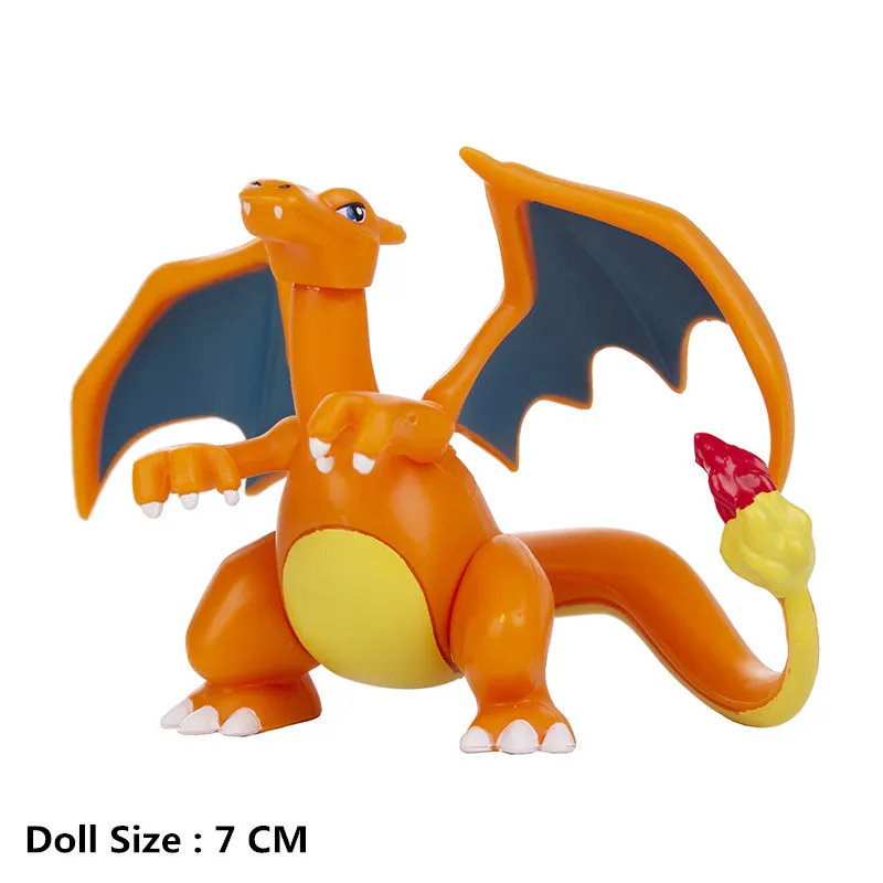 Pokemon Figures 3-9 Cm Cartoons Movie Anime Figure Charizard Pikachu Mewtwo Pocket Monster Action Toys Model Kids Gifts