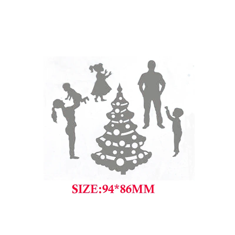 2021 New Metal Christmas Phrase Cutting Dies For Card Making Scrapbooking Paper Winter Bell Letter Wreath Stencils