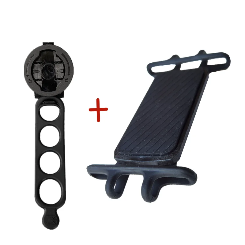 360 rotary shockproof silica gel binding plate quick detachable Bicycle phone holderrack for Garmin or SRAM xoss code meter rack