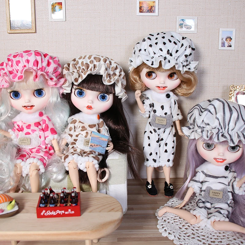 ICY DBS Blyth doll clothes 1/6 bjd household pajamas animal series suit suitable for Licca Azone body