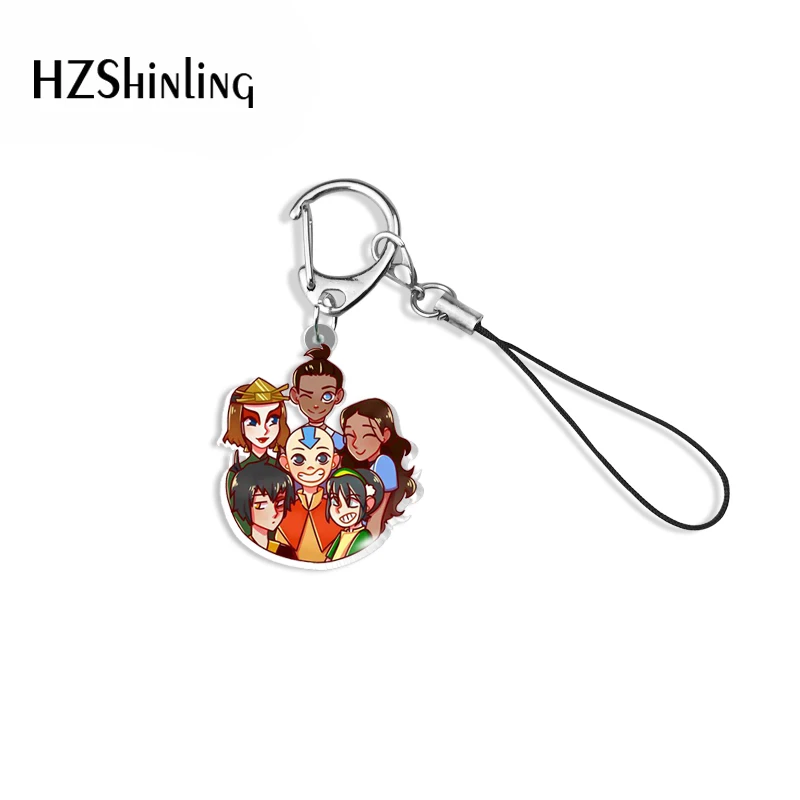 Cartoon avatar The Last Airbender  Acrylic Keychain Keychain Resin Epoxy Mobile Strap Keychain Accessories