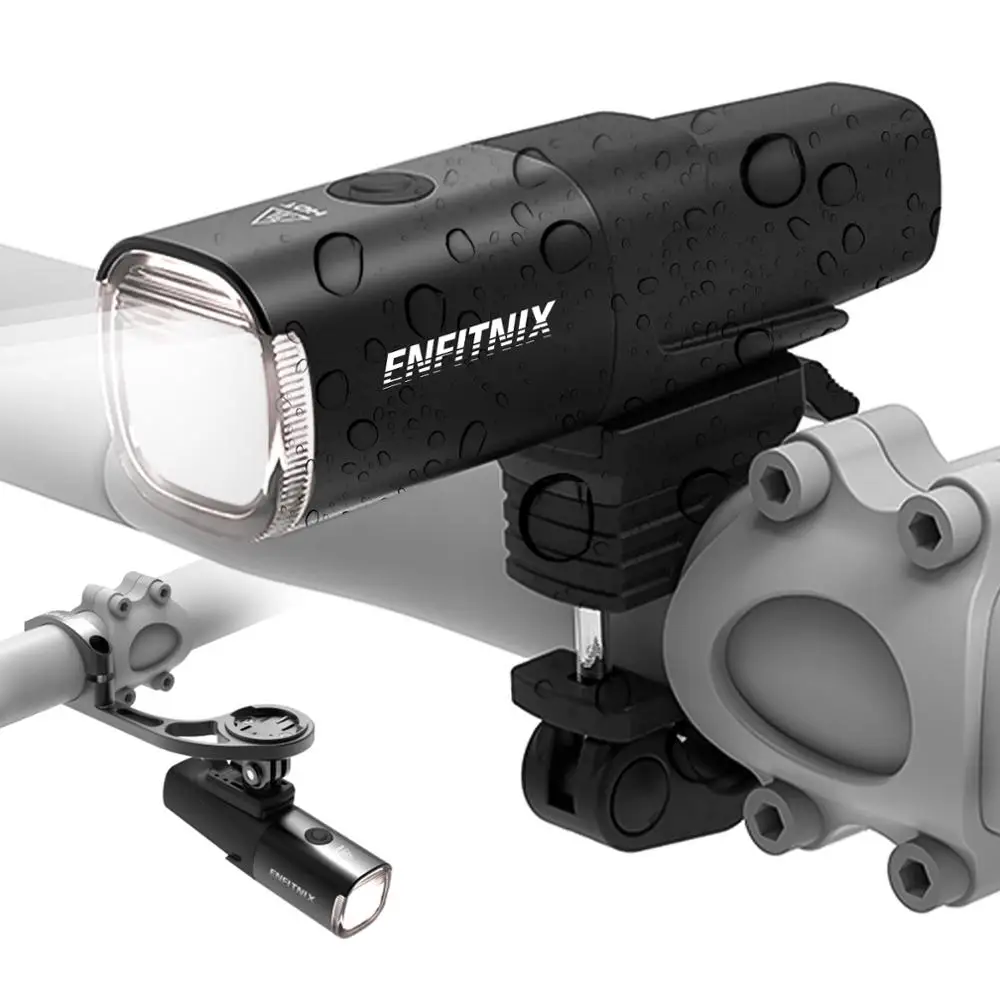 Enfitnix Navi800 Bicycle Smart Headlights USB Rechargeable 800Lumens Waterproof Handlebar Front Light for Bicycle Accessories