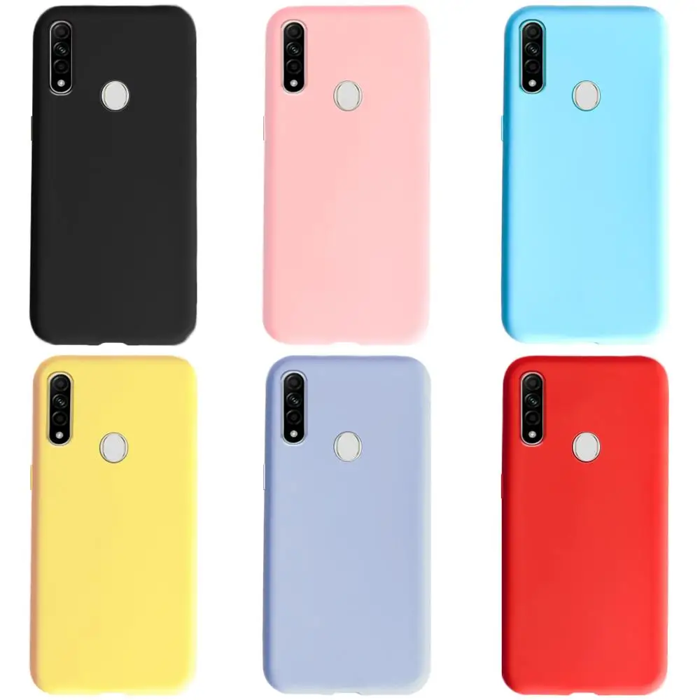 Candy Color Silicone Phone Case For OPPO Reno 2 2F Realme 6 5i 6i 5 3 C2 C3 XT X2 Pro Find X2 Pro ACE Matte Soft TPU Cover Cases
