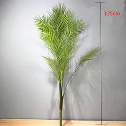 75CM-125CM Artificial Large Rare Palm Tree Green Realistic Tropical Plants Indoor Plastic Hotel Office Home Decor Accessories