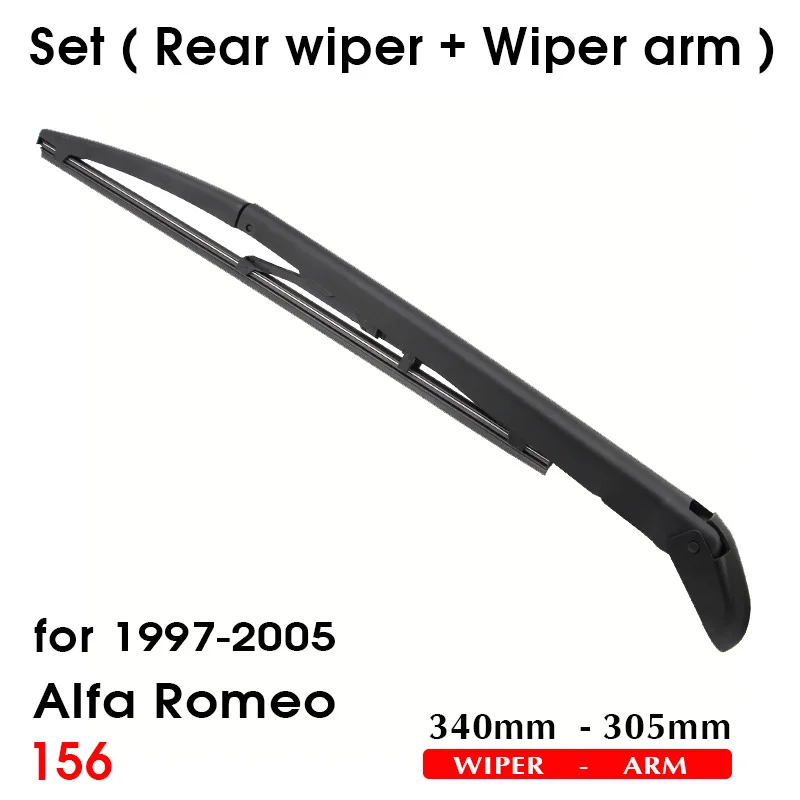 Car Wiper Blade Rear Back Window Windscreen Windshield Wipers Auto Accessories For Alfa Romeo 156 Hatchback 340mm 1997-2005