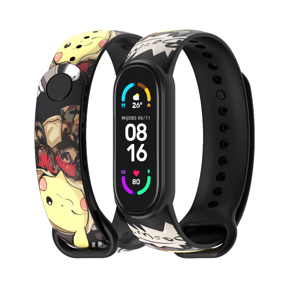 Ремешок для Xiaomi Mi Band 7 6 5 4 3, сменный Браслет для Mi Band 6