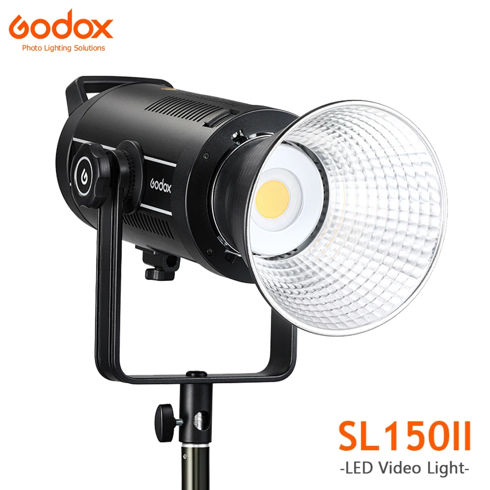 Светодиодный светильник Godox SL150II 150 Вт, Дневной светильник с креплением на Боуэнс, сбалансированный, 5600K, 2,4G, беспроводная система X, CRI96, для фотографии, интервью