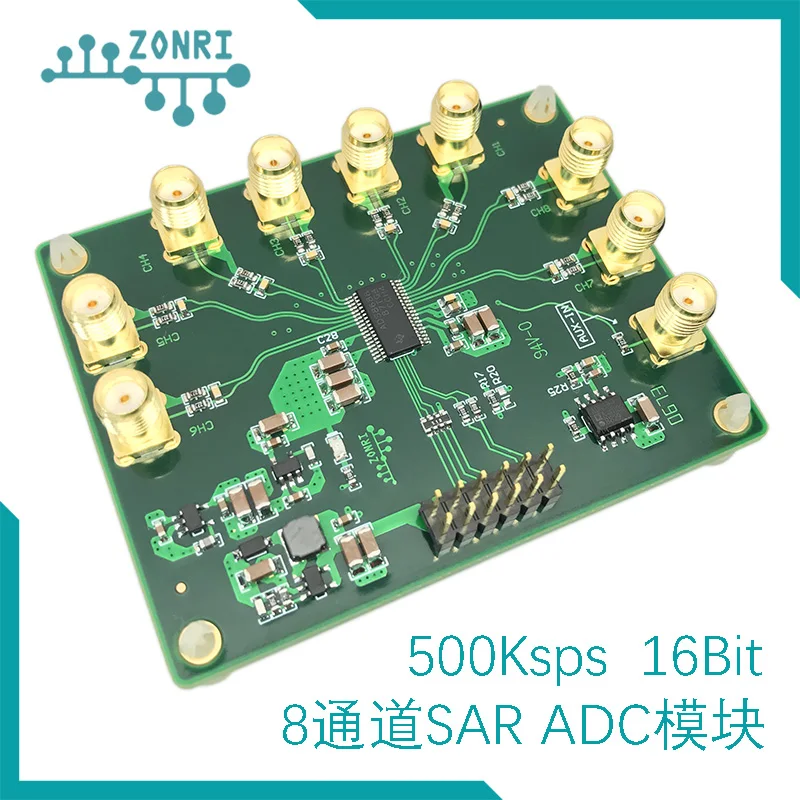 

Ads8688 16bit / 500ksps Single / Bipolar Input 8-channel SAR / ADC Data Acquisition Module