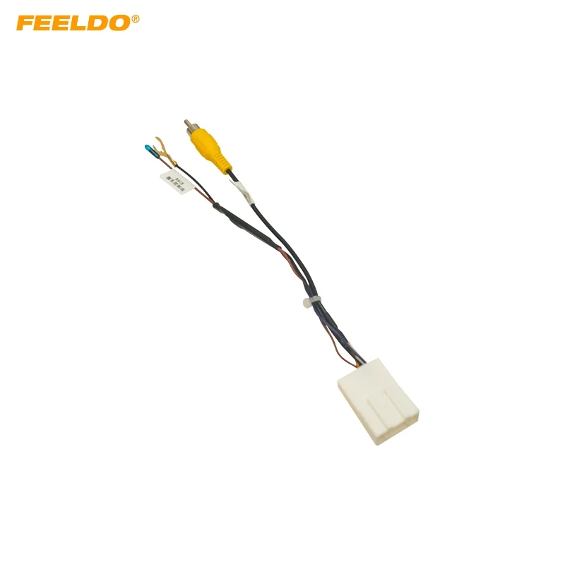 

FEELDO Car Radio Audio Parking Rear Camera Video Plug Converter Cable For Hyundai KIA Parking Reverse Wire Adapter #HQ7088