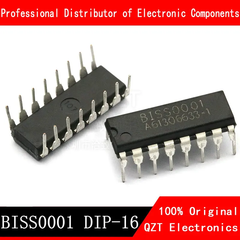 

10pcs/lot BISS0001 LP0001 DIP-16 human body infrared sensor chip In Stock