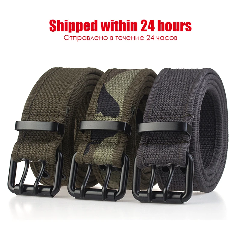 Official Authentic 3.8cm Canvas Belt For Men Hard Alloy Buckle High Quality Natural Canvas Outdoor Work Belt Hiking Accessories