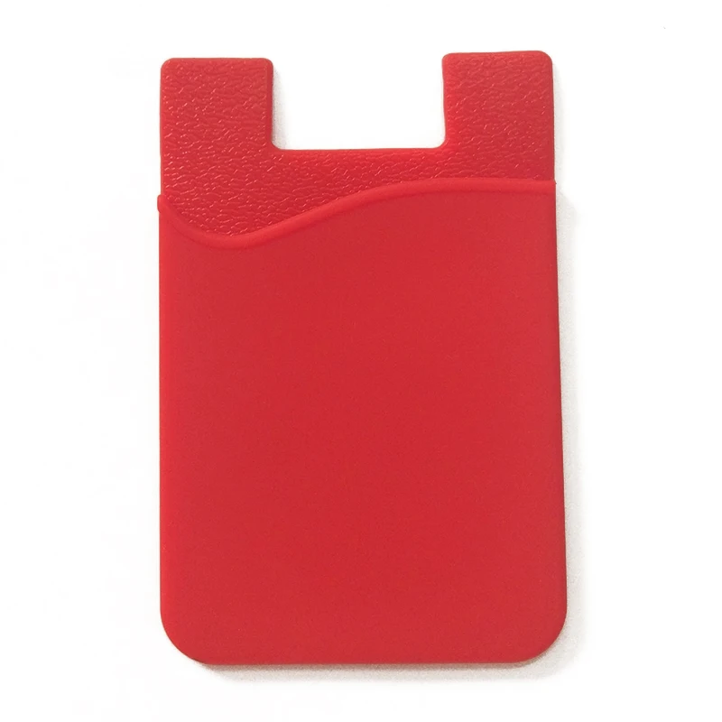 Porta carte di credito universale per porta carte di credito in Silicone elasticizzato elasticizzato a doppia tasca da 3M