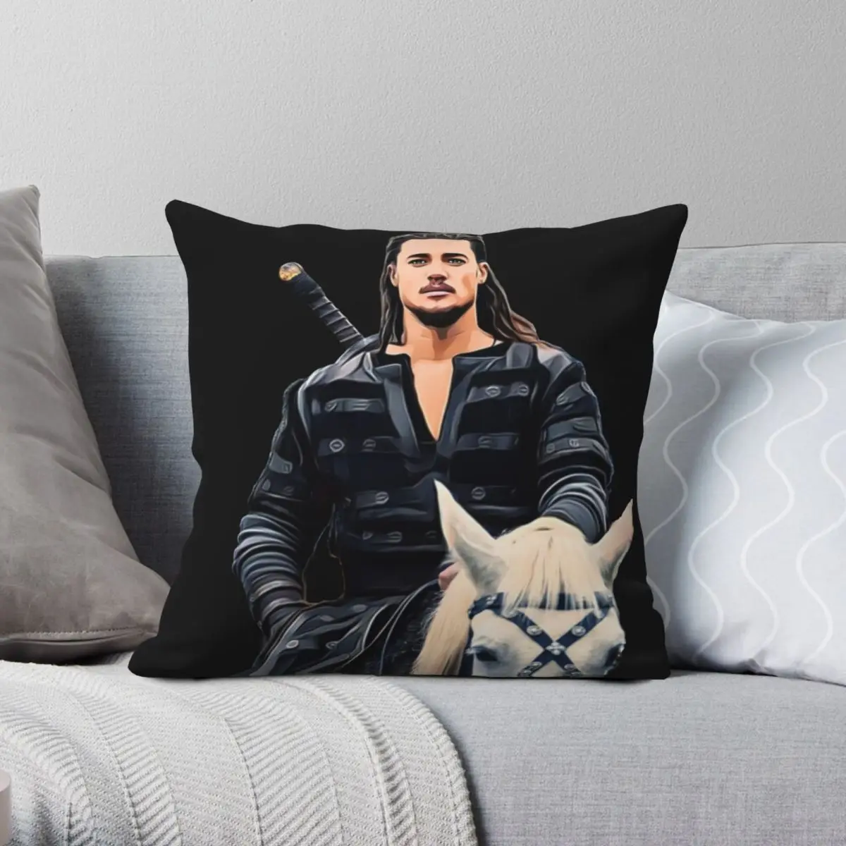 The Last Kingdom Uhtred Of Bebbanburg Pillowcase Polyester Linen Velvet Zip Decor Throw Pillow Case Sofa Seater Cushion Case