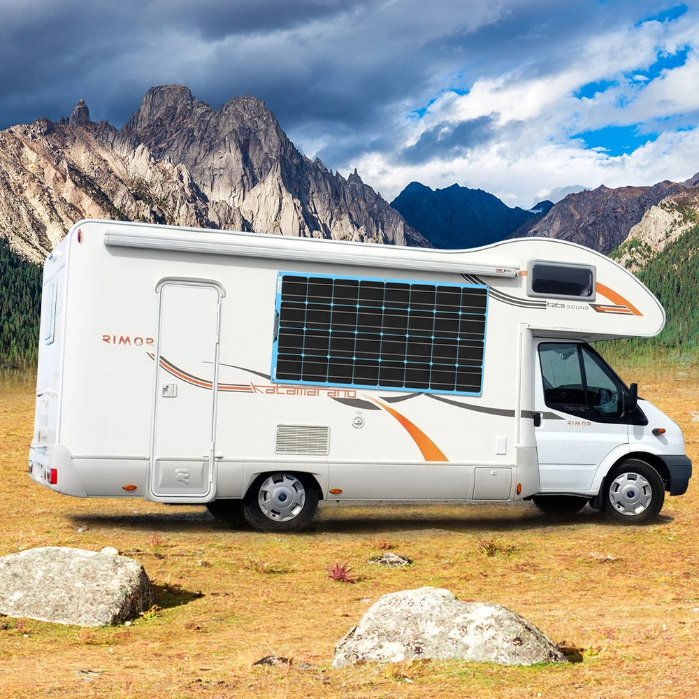 مجموعة اللوحة الشمسية كاملة 300 واط 12 فولت شاحن بطارية مرنة الطاقة الشمسية الطاقة في الهواء الطلق لسيارة RV البحرية تخييم 1000 واط 110 فولت 220 فولت