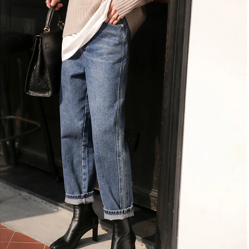 Pants autumn Korean straight pants retro jeans