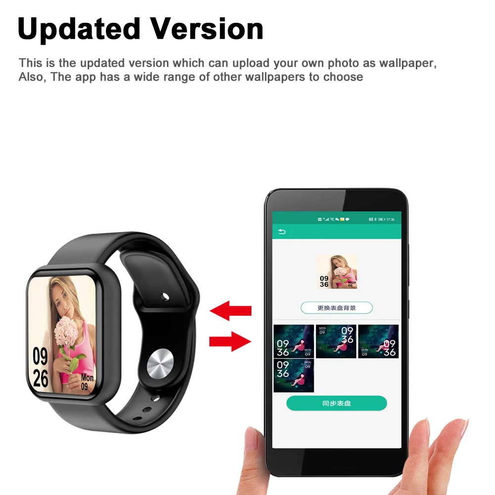 Cheap D20 Pro Smart Watch Macaron Y68 pro Bluetooth Fitness Tracker Watch Heart Rate Blood Pressure Smart Bracelet Cheap