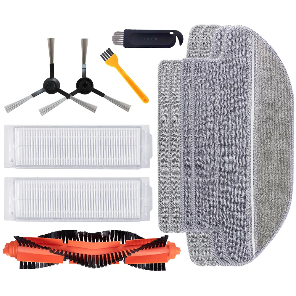 STYTJ02YM Rolling Zijborstels Hepa Filter Dweilen Doek Voor Xiaomi Mi Robot Vacuüm-Mop P Stofzuiger Onderdelen vervanging