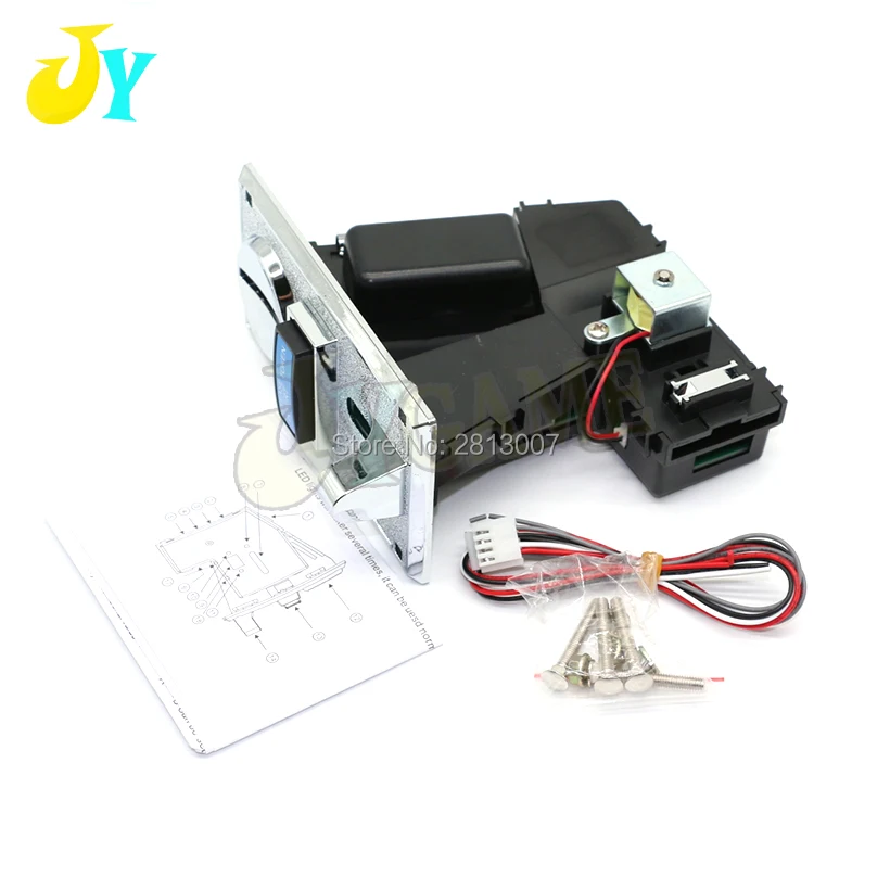 616 Plastic Front Plate CPU Multi Coins Selector coin Acceptor for Vending / Arcade machine, accept 6 type coins