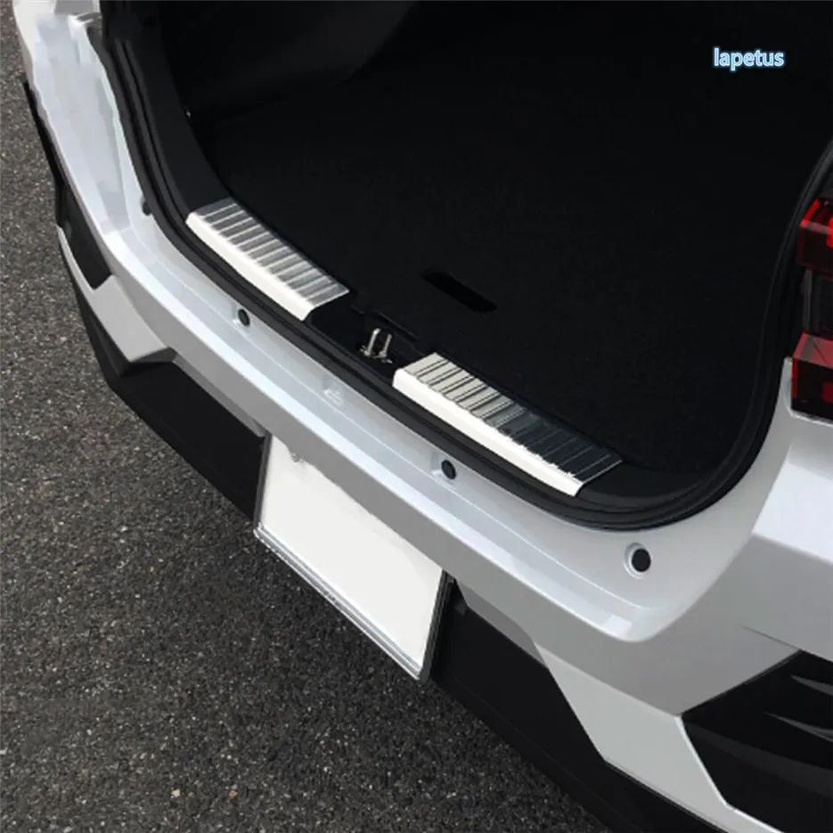 Rear Bumper Trunk Fender Sill Scuff Plate Guard Covers Decoration Cover Car Styling Stainless Fit For Toyota Raize 2019 - 2021