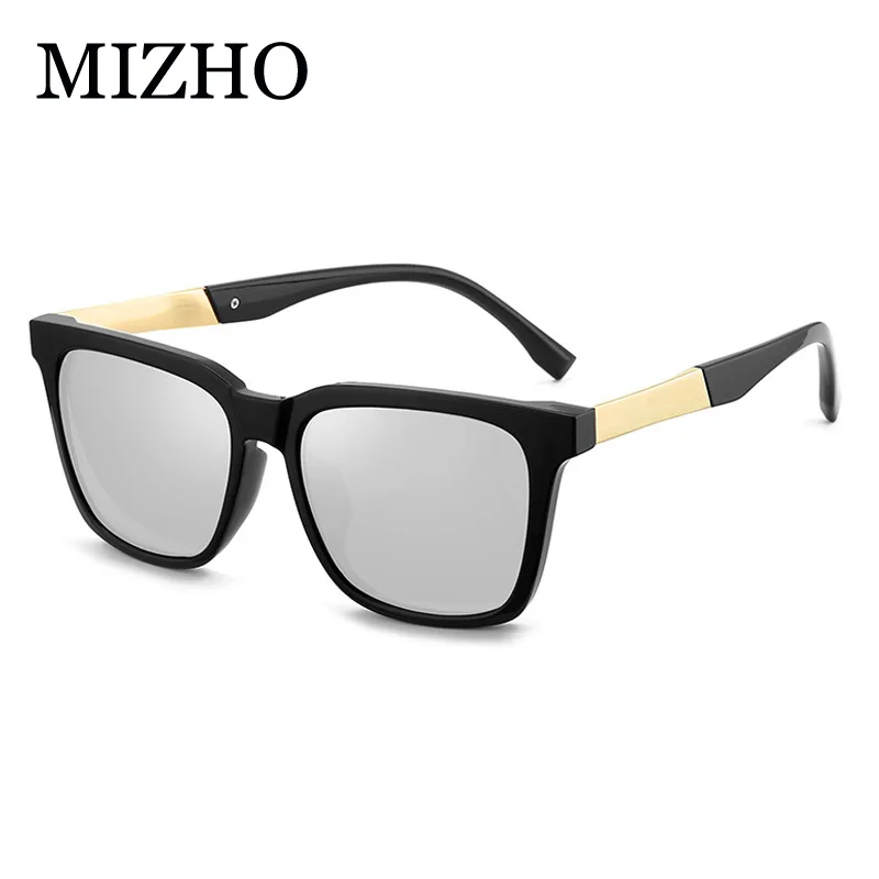 MIZHO Classic Polarized Sunglasses Men UV400 High Quality Retro Brand Designer BLACK Sun Glasses Female Male Fashion Mirror