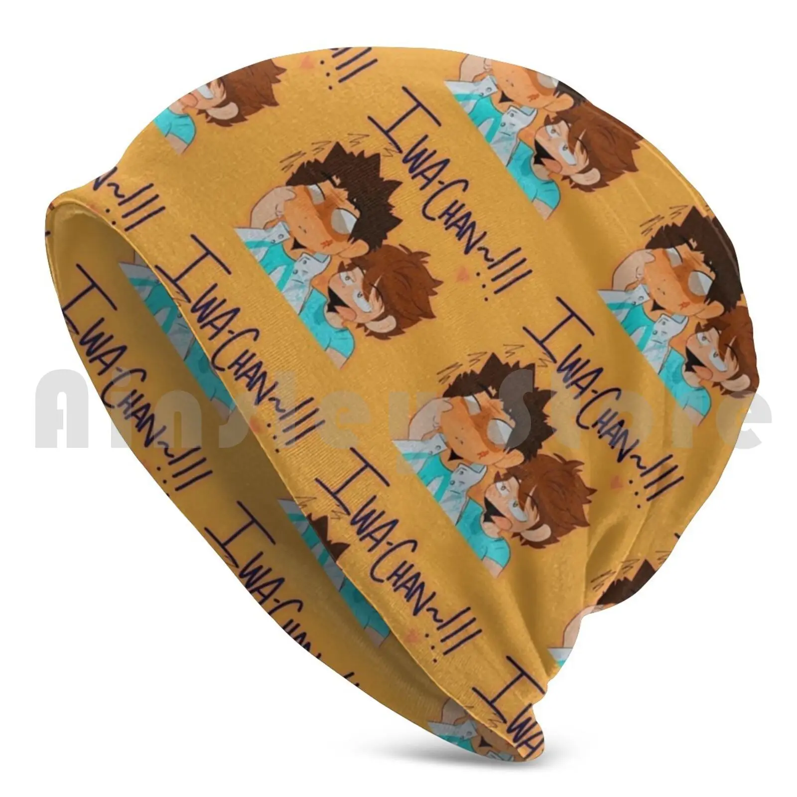 Iwa-Chan! Beanies Pullover Cap Comfortable Iwaizumi Fan Art Oikawa Iwaoi Volleyball Anime Manga Shounen