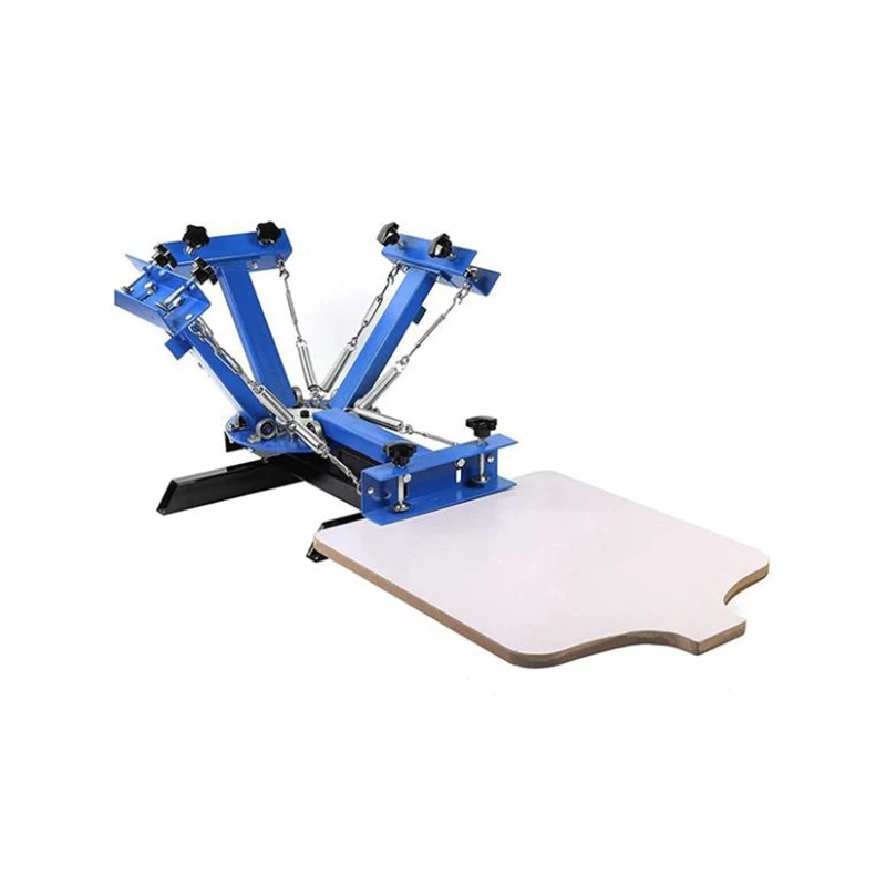 4 Color 1 Station Silk Screening Screenprint Press Screen Printing Machine
