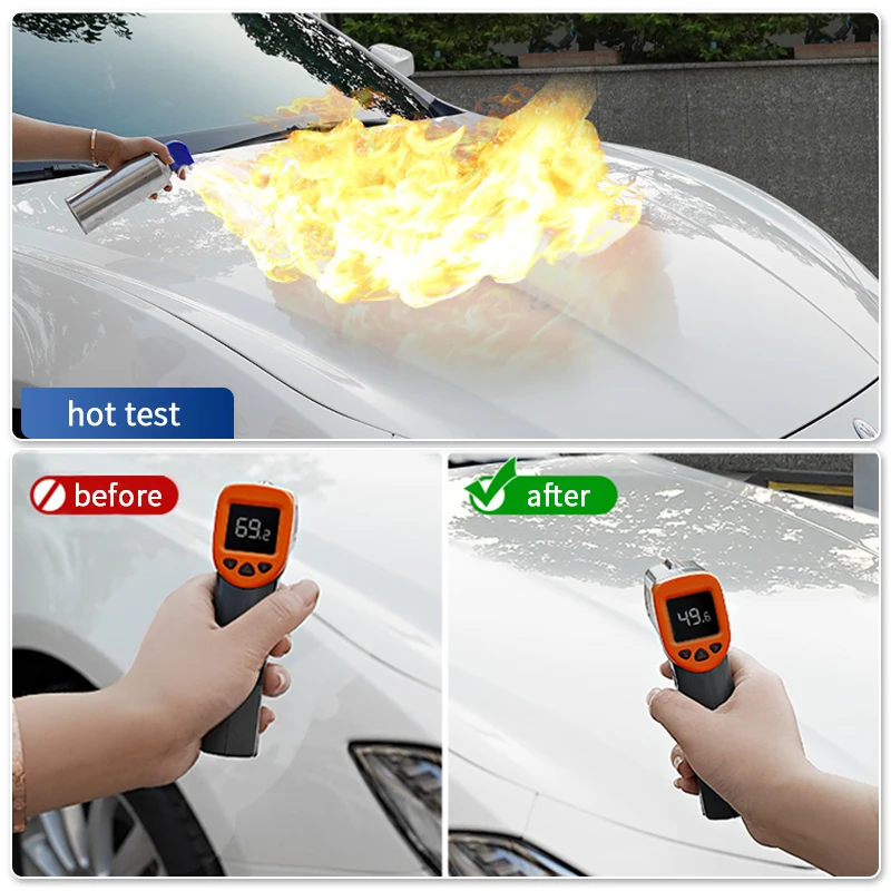 Car Nano Ceramic Coating Spray Crystal Polishing Liquid High Protection hydrofobic Coat Scratch Repair Car Detailing HGKJ S6