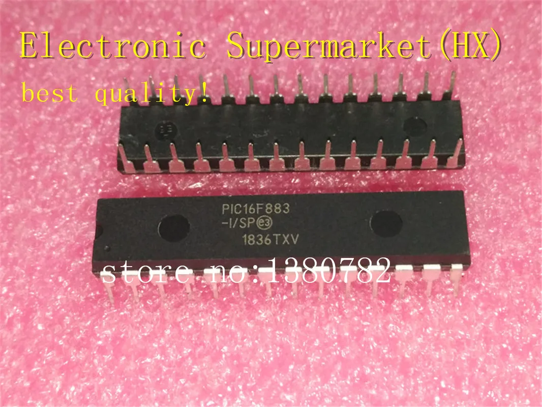 Free Shipping 10pcs/lots PIC16F883-I/SP PIC16F883 16F883-I/SP DIP-28 New original IC In stock!