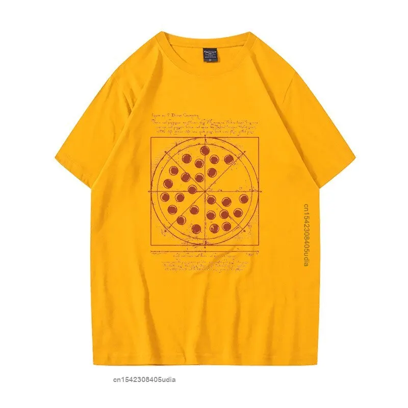 Vitruvian Pizza Tshirt Tom Holland Same Style Unisex Cotton Casual Tees Tops Fashion Streetwear Women Men Shirt