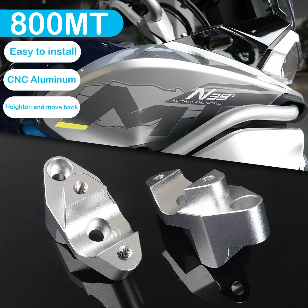 800MT Motorcycle Handlebar Riser Mount Clamp Extend Adapte For CFMOTO 800MT 800 MT 2021 2022 High Lifter Risers Accessories