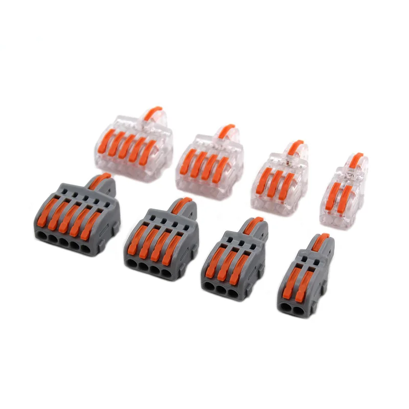 Wire Connector 1 Input Multiple Output Electrical Splitter Push-in Terminal Block Butt Home LED Light Quick Wiring Connectors