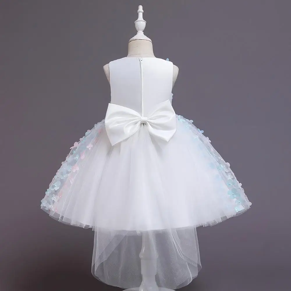 Petal Girl Dresses New Year Clothes Girls Birthday Wedding Party Pageant Sleeveless Princess Dress Christmas Costume 1-6 Years